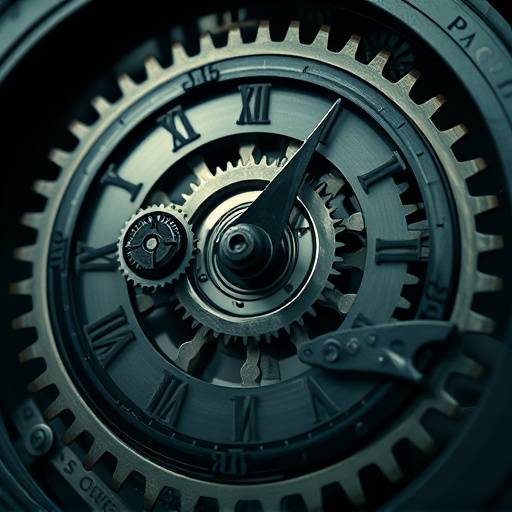Image d'une horloge avec des engrenages, repr√©sentant la gestion du temps et l'optimisation de la productivit√©.