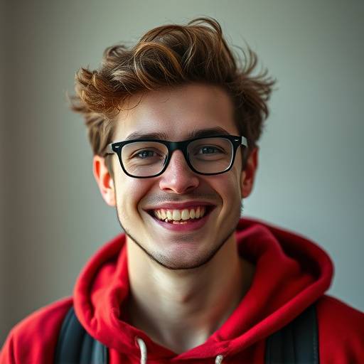 Portrait de Marc Leclerc, un √©tudiant satisfait.